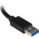 StarTech.com 3 Port Portable USB 3.0 Hub with Gigabit Ethernet Adapter NIC - 5Gbps - Aluminum w/ Cable