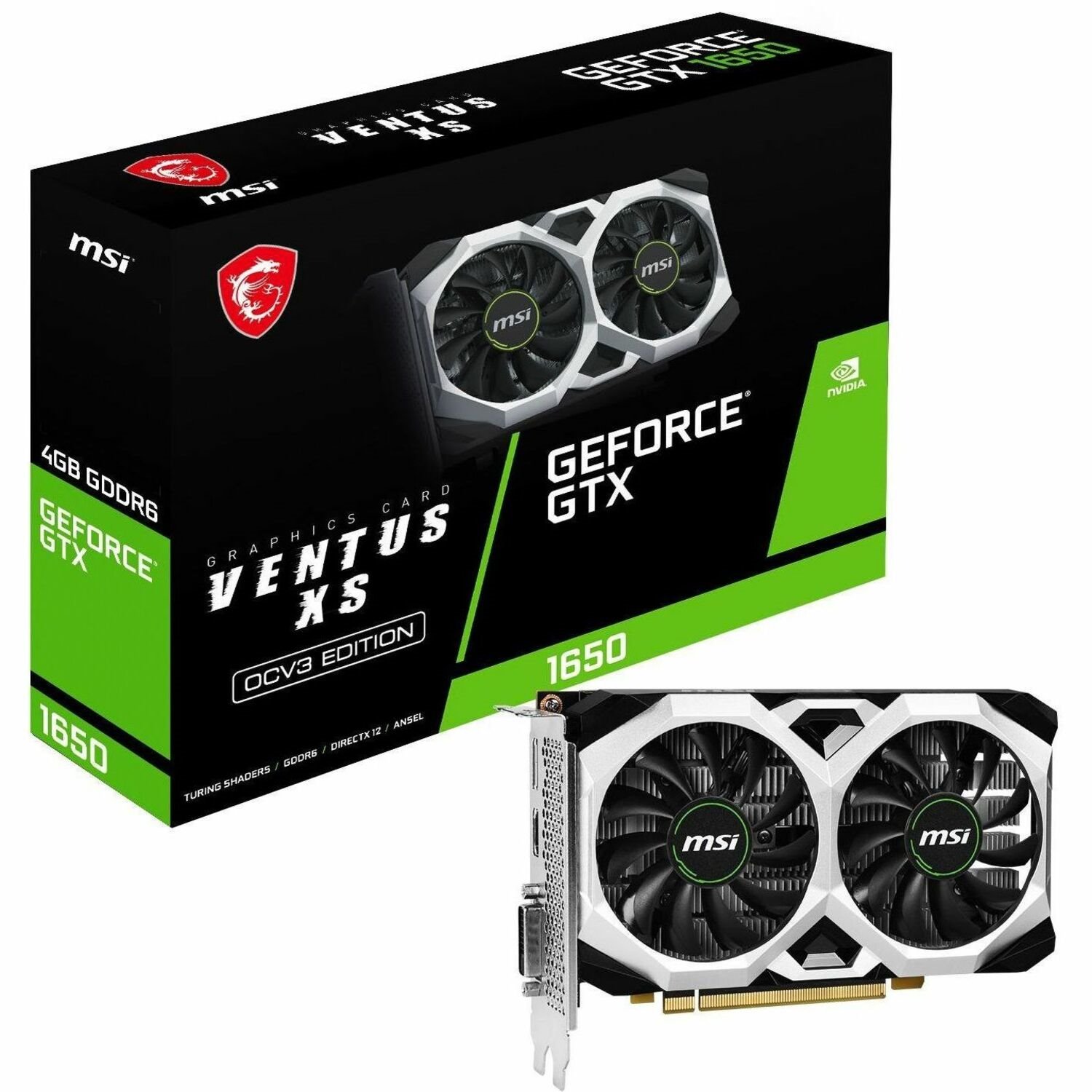 MSI NVIDIA GeForce GTX 1650 Graphic Card - 4 GB GDDR6