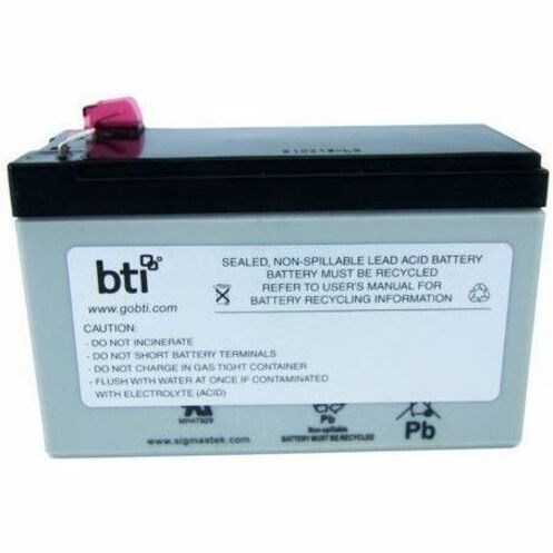 BTI 12V9AH-T2-BATT-BTI 12V 9AH 1-CELL T2/F2 SEALED LEAD ACID BATTRY