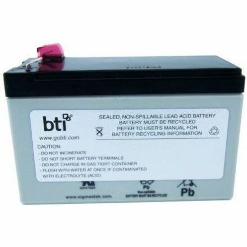 BTI 12V9AH-T2-BATT-BTI 12V 9AH 1-CELL T2/F2 SEALED LEAD ACID BATTRY - 2yr Warranty