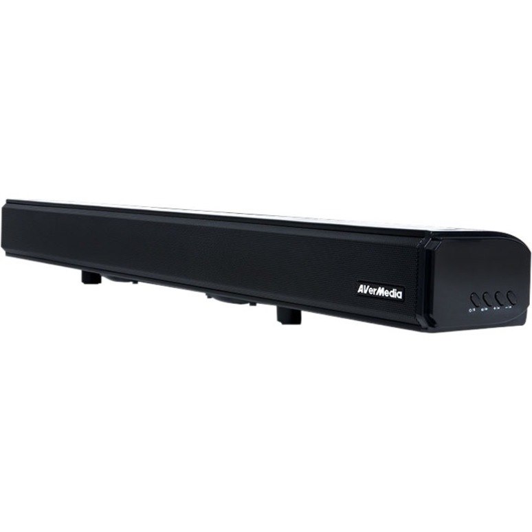 AVerMedia SonicBlast GS333 2.1 Bluetooth Sound Bar Speaker - 60 W RMS - Black, Blue