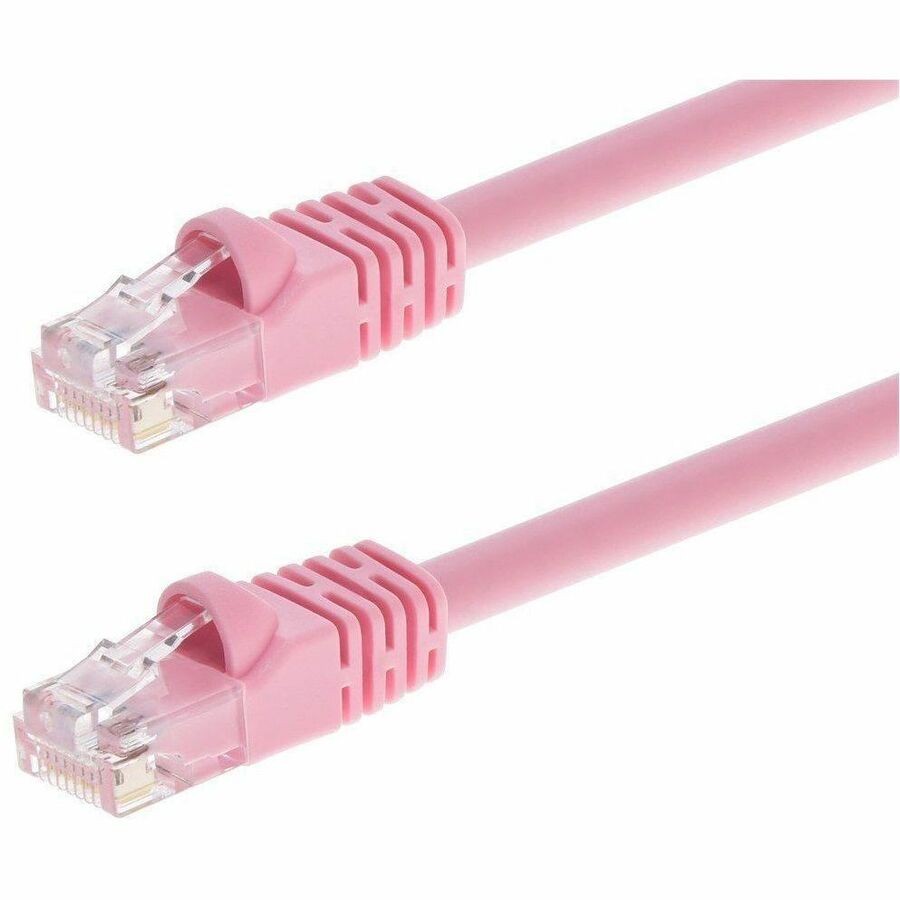 Monoprice Cat6 5FT Pink Patch Cable_ Utp_ 24Awg_ 550MHZ_ Pure Bare Copper_ Snagl