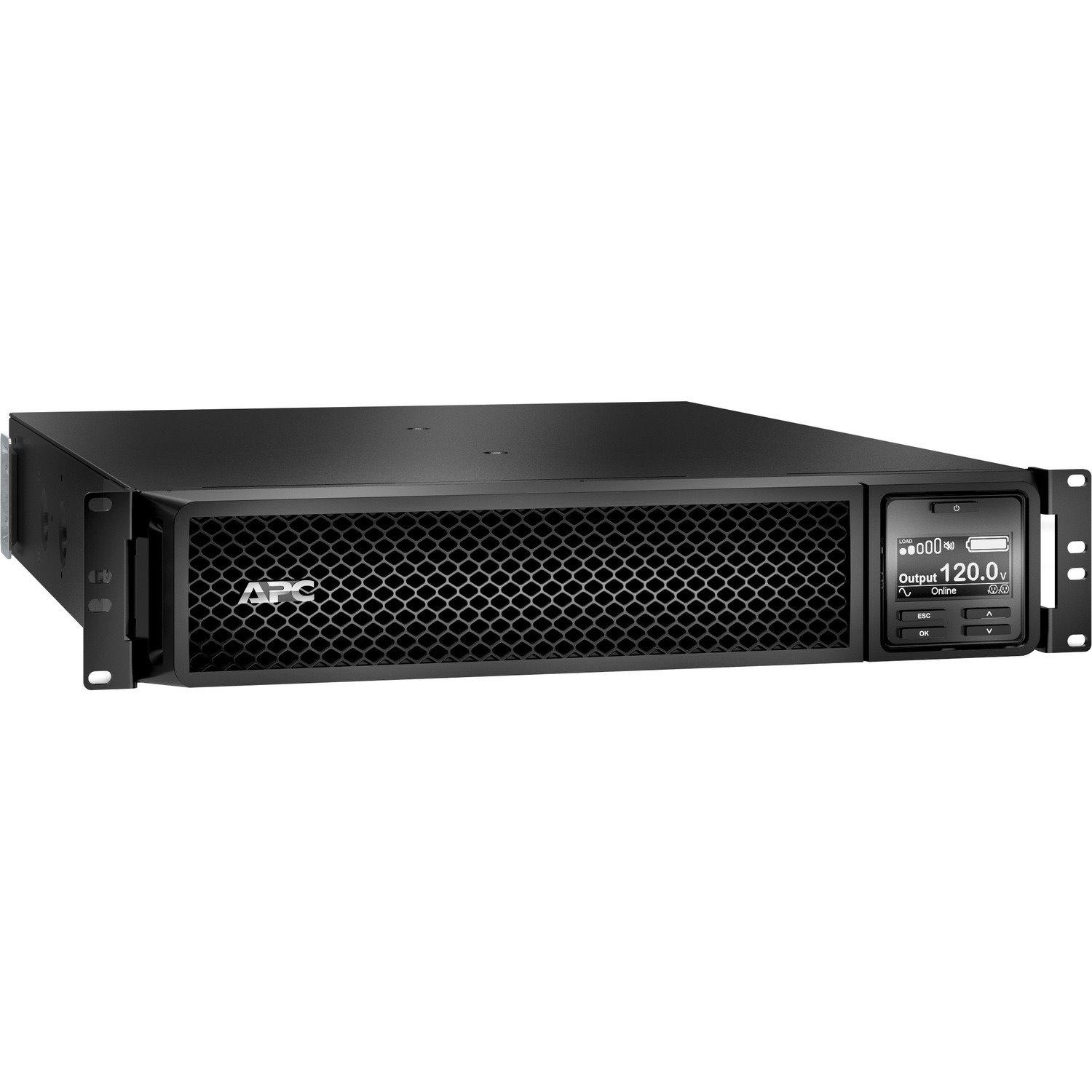 APC Smart-UPS On-Line, 1500VA, Rackmount 2U, 120V, 6x 5-15R NEMA outlets, Network Card, Extended runtime, W/ rail kit