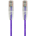 Monoprice SlimRun Cat6 28AWG UTP Ethernet Network Cable, 0.5ft Purple