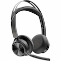 Poly Voyager Focus 2-M Wired/Wireless On-ear, Over-the-head Stereo Headset - Black