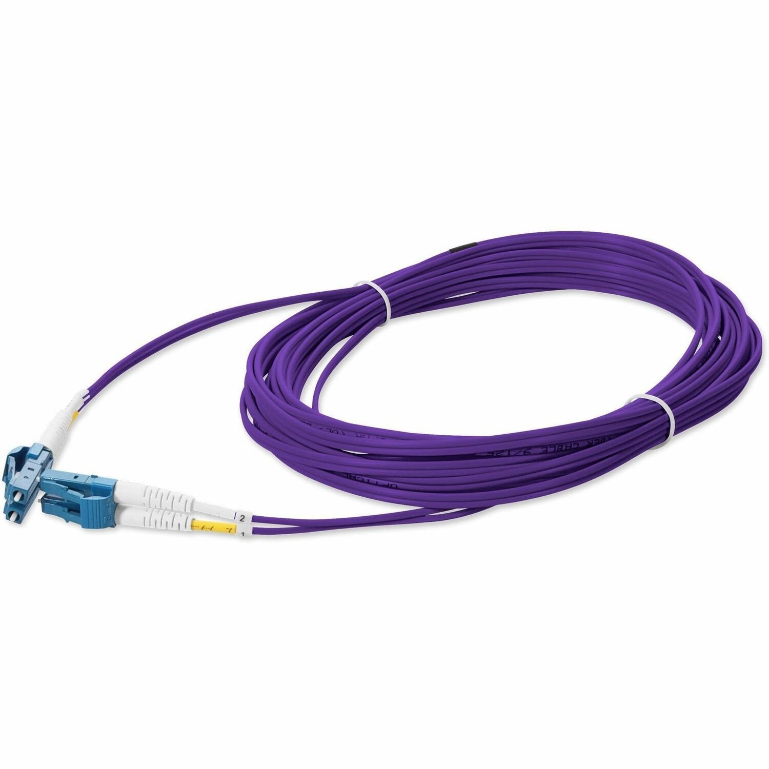 AddOn 5m LC (Male) to LC (Male) Purple OS2 Duplex Fiber OFNR (Riser-Rated) Patch Cable