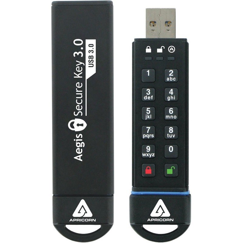 Apricorn 16GB Aegis Secure Key USB 3.0 Flash Drive