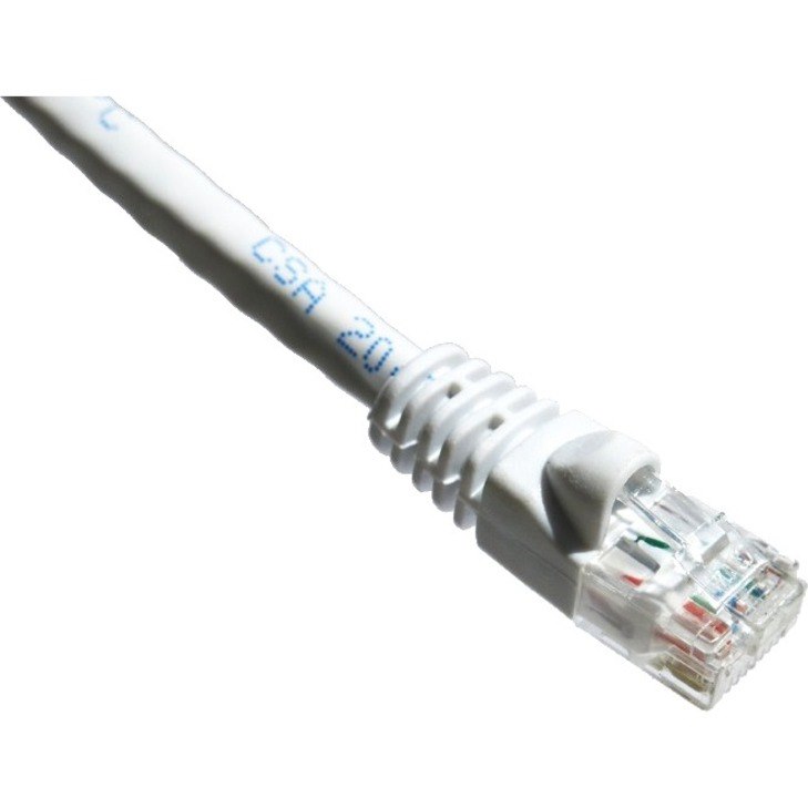 Axiom 5FT CAT6A 650mhz Patch Cable Molded Boot (White)