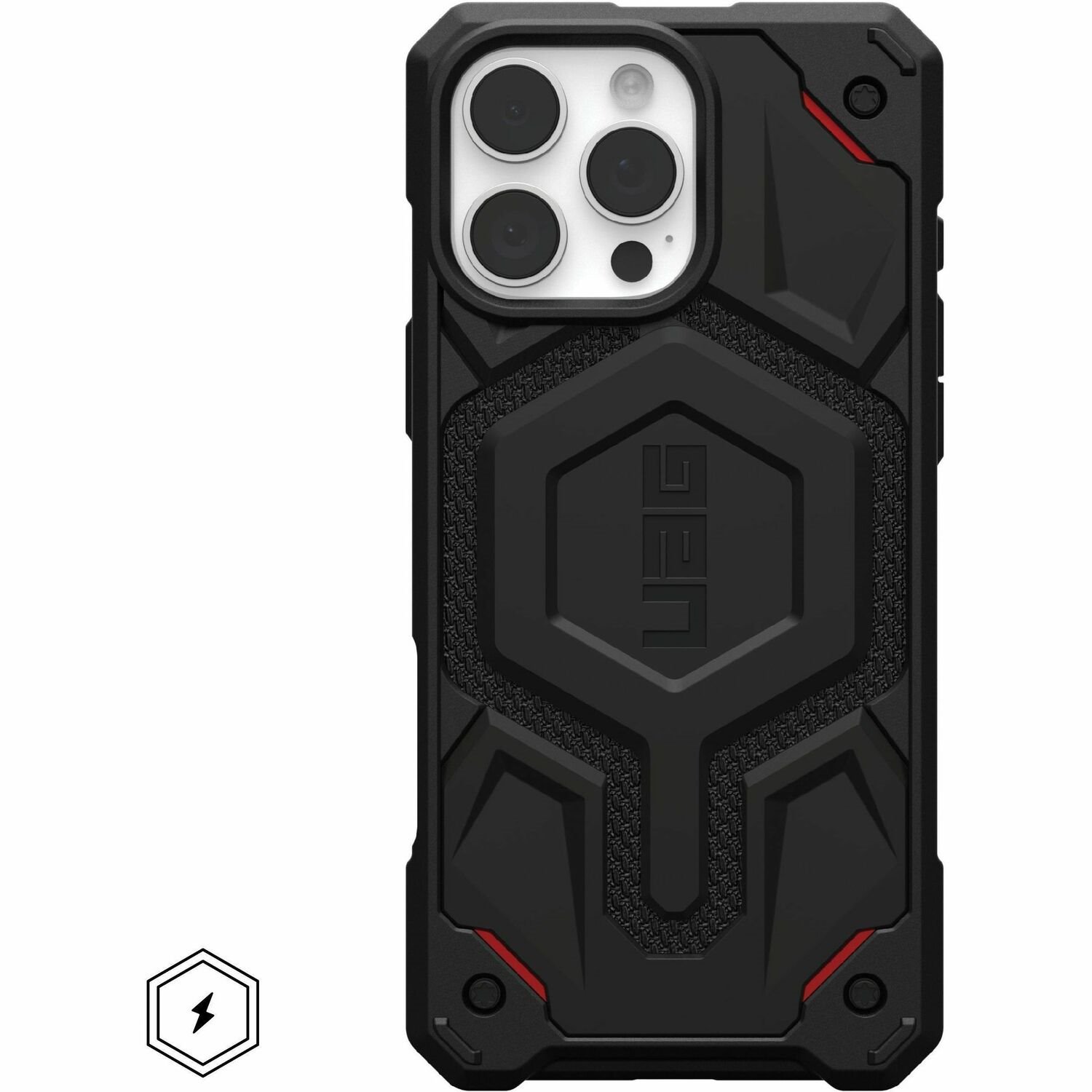 Urban Armor Gear Monarch Pro Case voor Apple iPhone 16 Pro Max Smartphone - Zwart