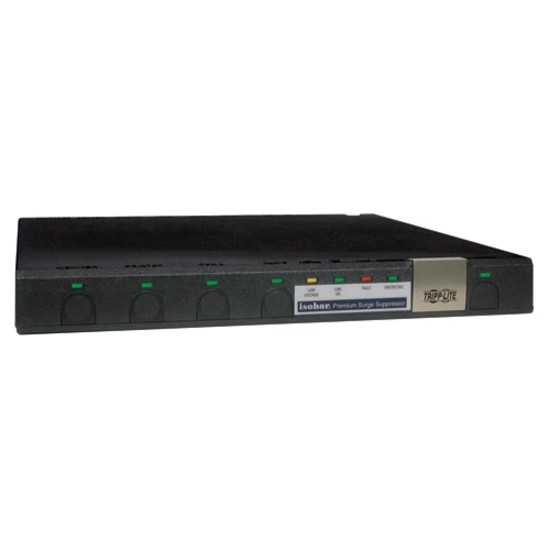 Tripp Lite by Eaton Isobar 6-Outlet Under-Monitor Surge Protector, 8 ft. (2.43 m) Cord, 3150 Joules, 2 USB Ports, Diagnostic LEDs, Tel/Fax/Modem