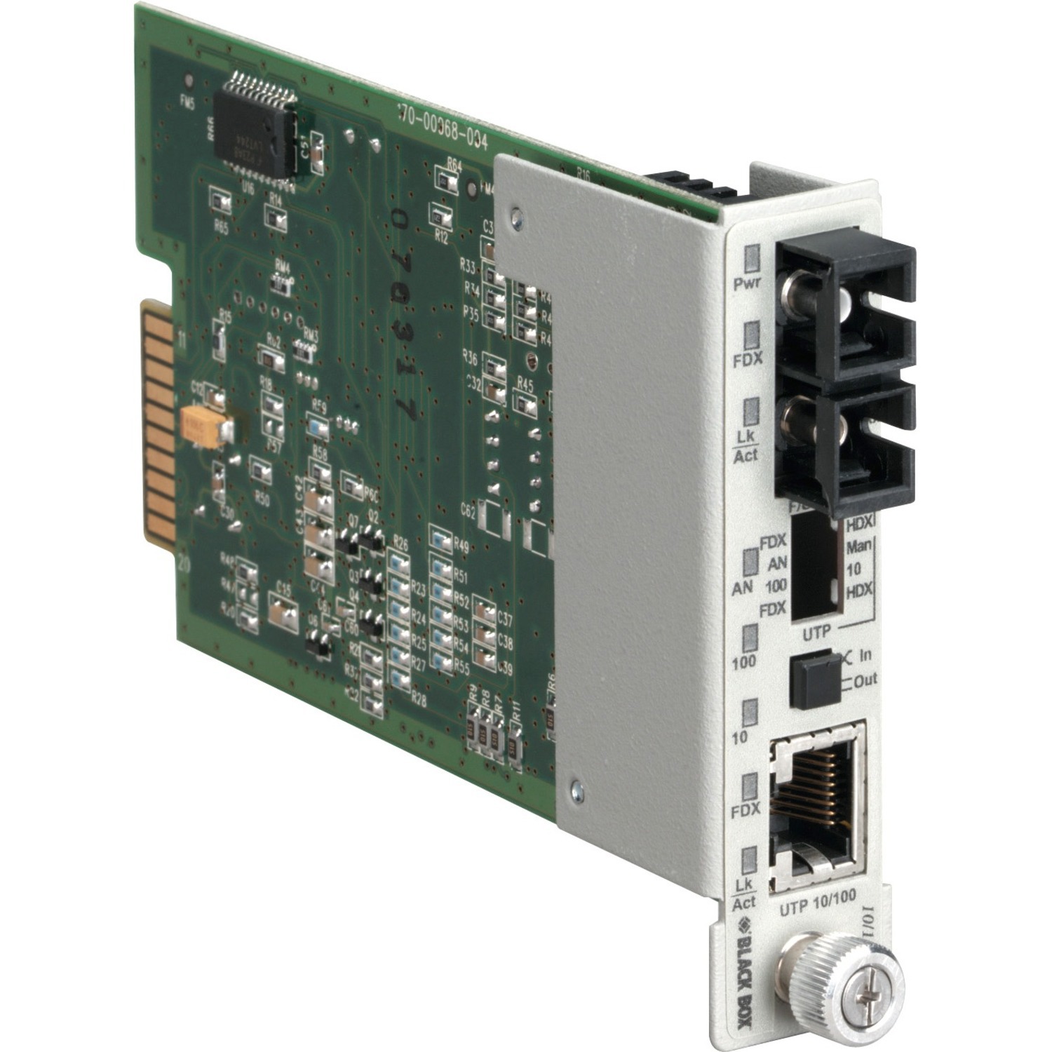 Black Box UTP to Single-Mode Duplex Fiber Module