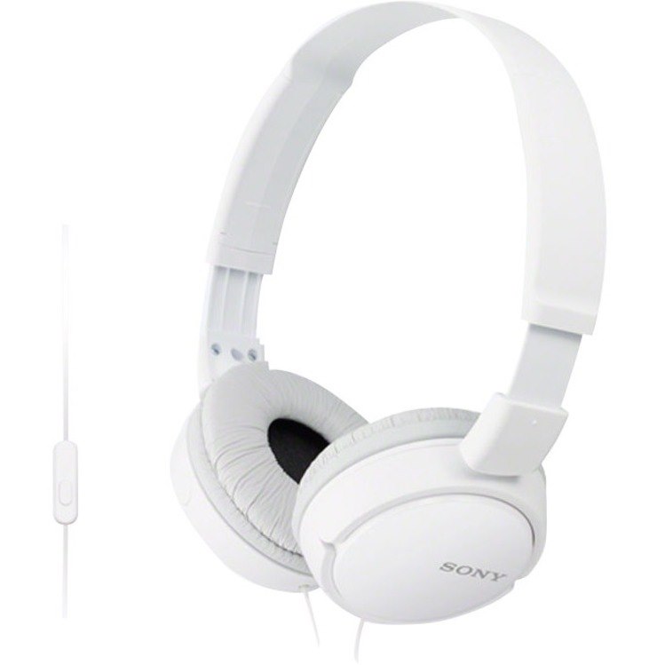 Sony MDR-ZX110AP Wired Over-the-head Stereo Headset - White
