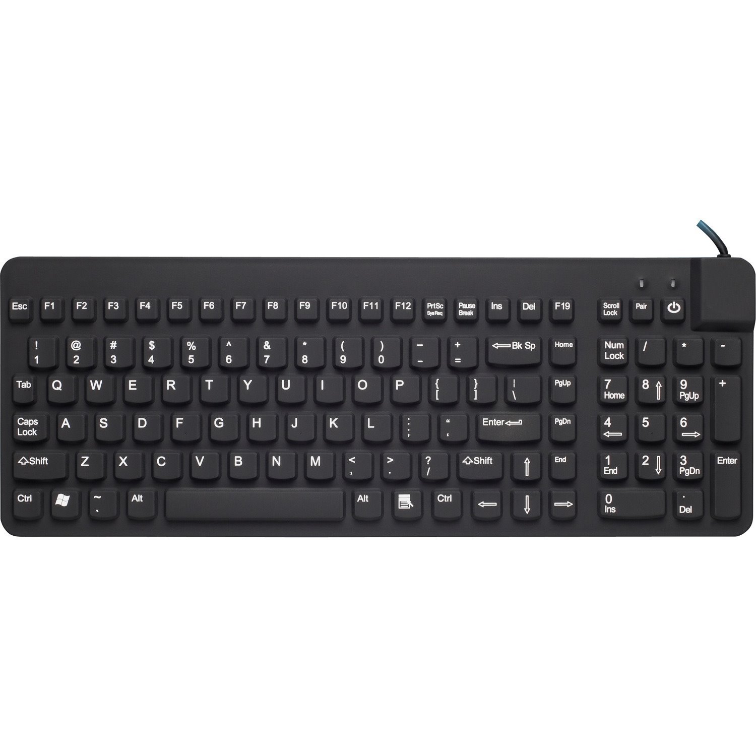 Man & Machine Premium Full Size Waterproof Disinfectable Keyboard