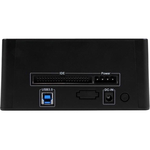 StarTech.com Dual-Bay USB 3.0 to SATA and IDE Hard Drive Docking Station, 2.5/3.5" SATA III and IDE (40 pin), SSD/HDD Dock, Top-Loading