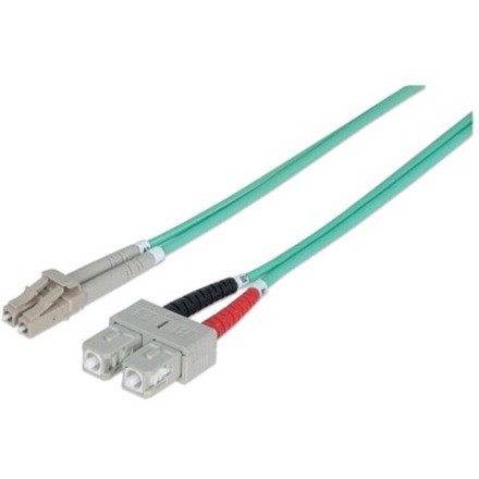 Intellinet 750912 InfiniBand En Glasvezelkabel 1 M LC SC Aqua-Kleur ** New Retail **