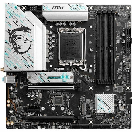 MSI B760M GAMING PLUS WIFI Gaming Desktop Motherboard - Intel B760 Chipset - Socket LGA-1700 - Micro ATX