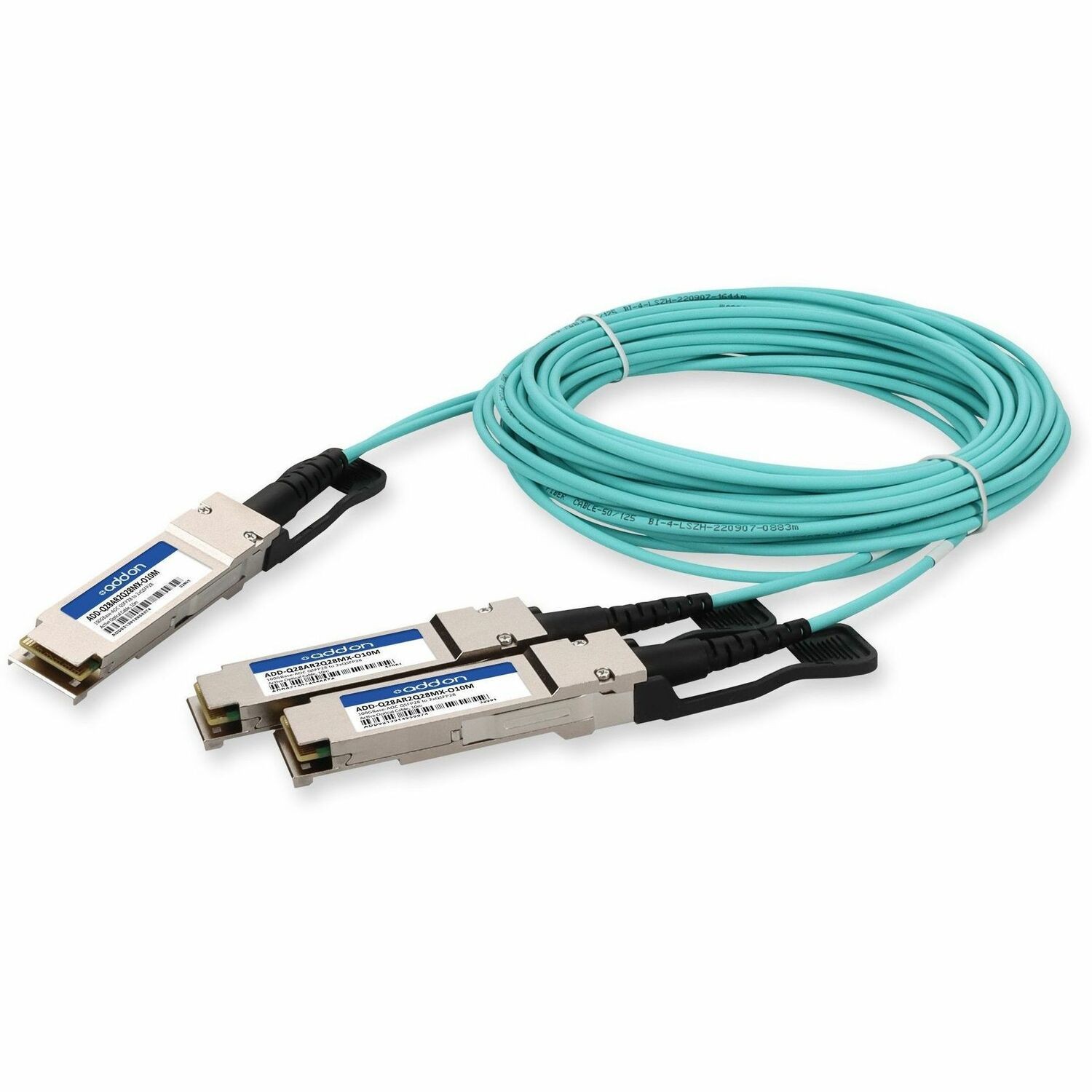AddOn Arista Networks&reg; AOC-Q-Q-100G-10M to Mellanox&reg; MFA1A00-C010 100GBase-CU QSFP28 to 2xQSFP28 Active Optical Cable (850nm, MMF, 10m)