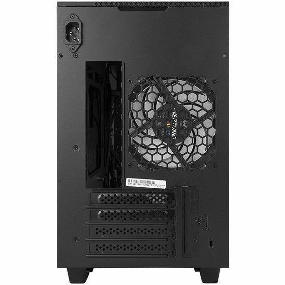 In Win IW-CS-F3BLK-1AN120 Gaming Computer Case - Micro ATX, Mini ITX Motherboard Supported - Mini-tower - SECC, Tempered Glass, Wood, Mesh - Black