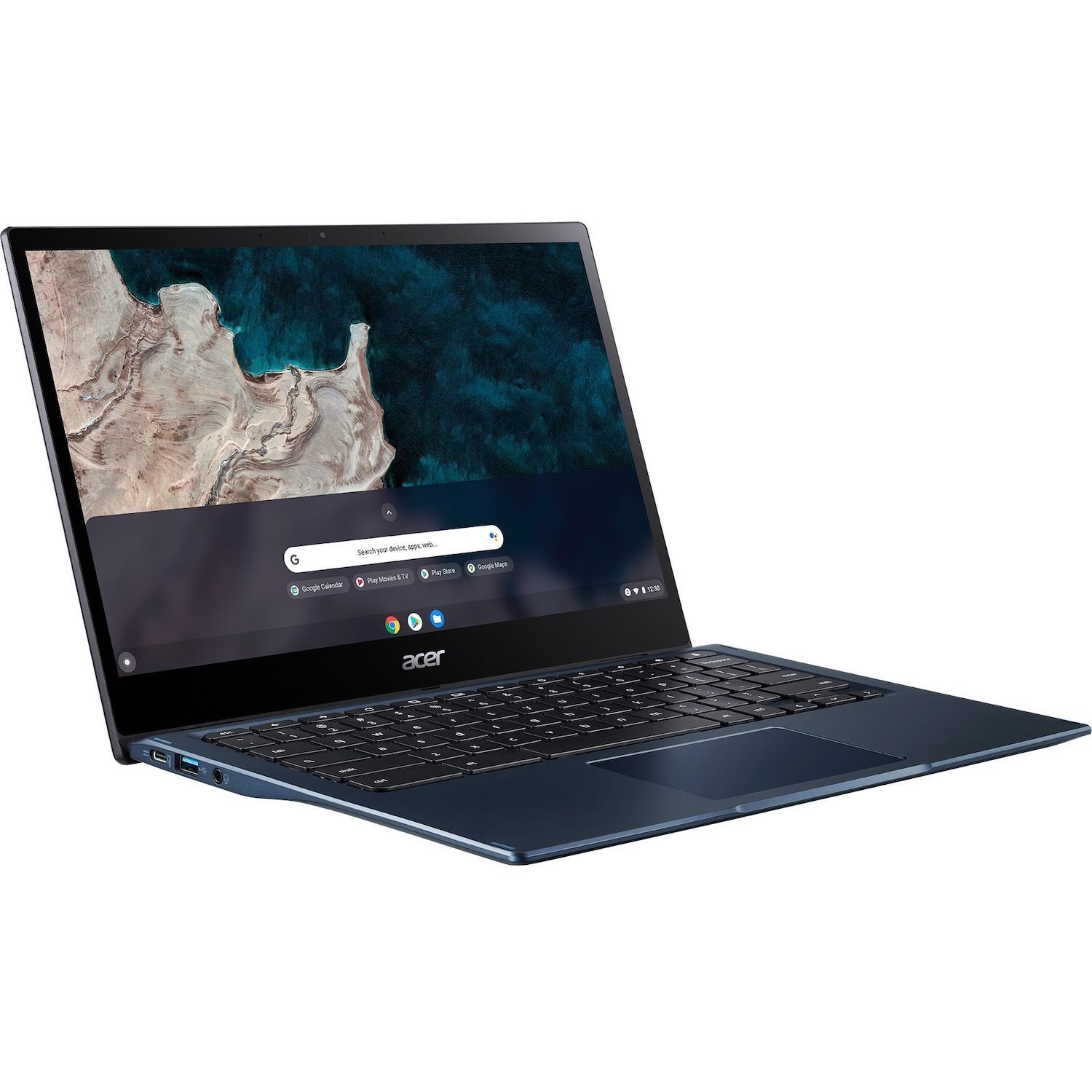 Acer Chromebook Spin 513 CP513-1H CP513-1H-S3VD 33.8 cm (13.3") Touchscreen Convertible 2 in 1 Chromebook - Full HD - Qualcomm Snapdragon 7c SC7180G2 - 4 GB - 64 GB Flash Memory - English (UK) Keyboard - Blue