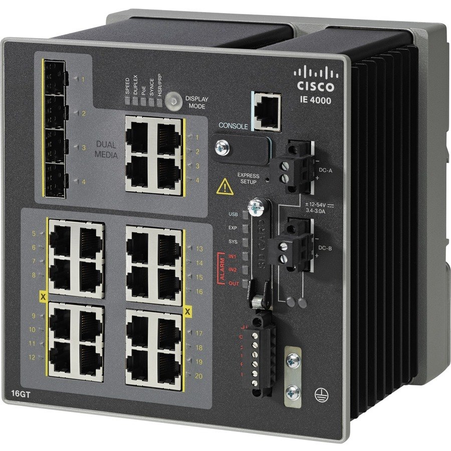 Cisco 4000 20 Ports Manageable Layer 3 Switch - 10/100/1000Base-T - Refurbished - TAA Compliant