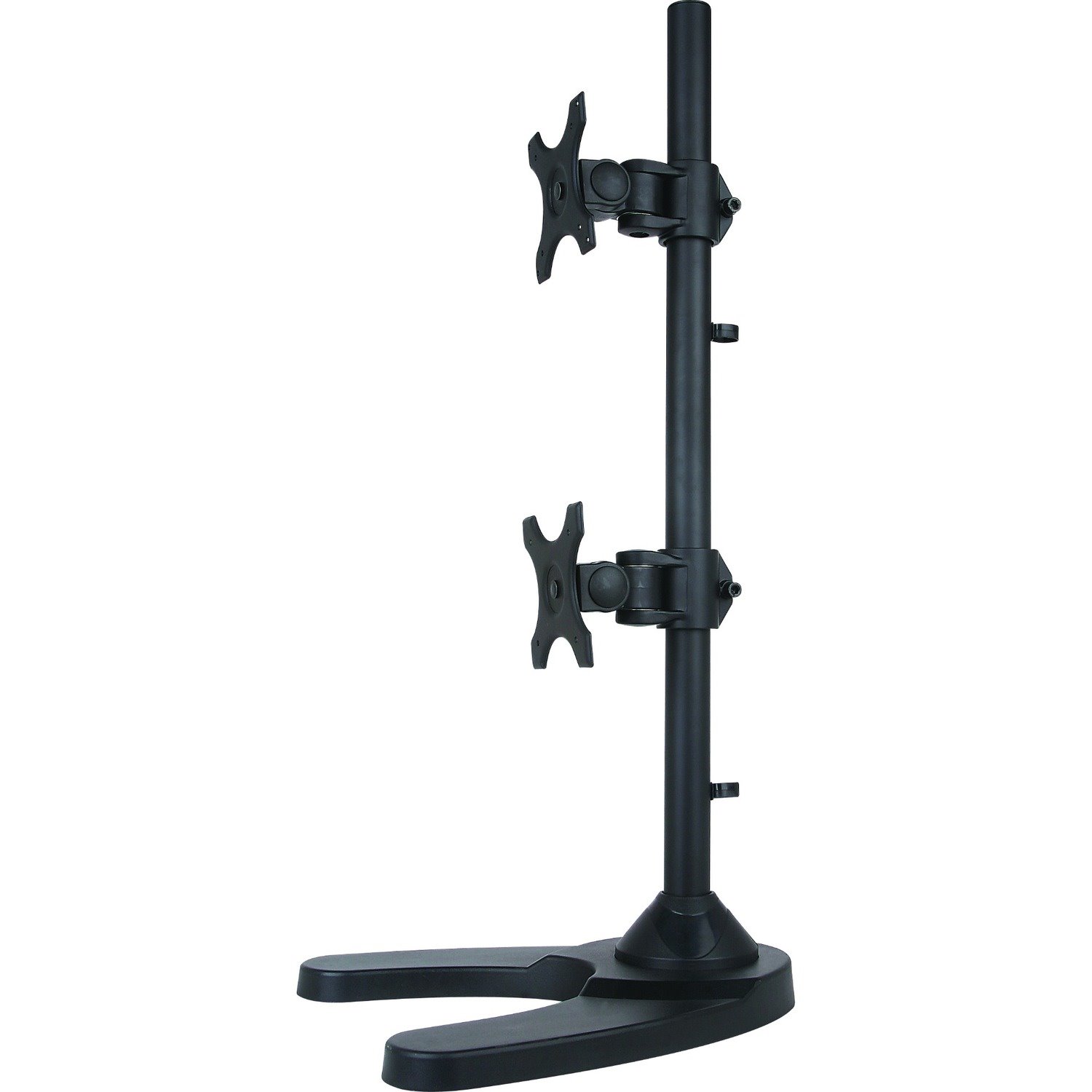 ual Monitor Desk Stand Free-Standing LCD Mount, Holds in Stacked Vertical Position 2 Ultrawide Screens up to 34 inches, Black
