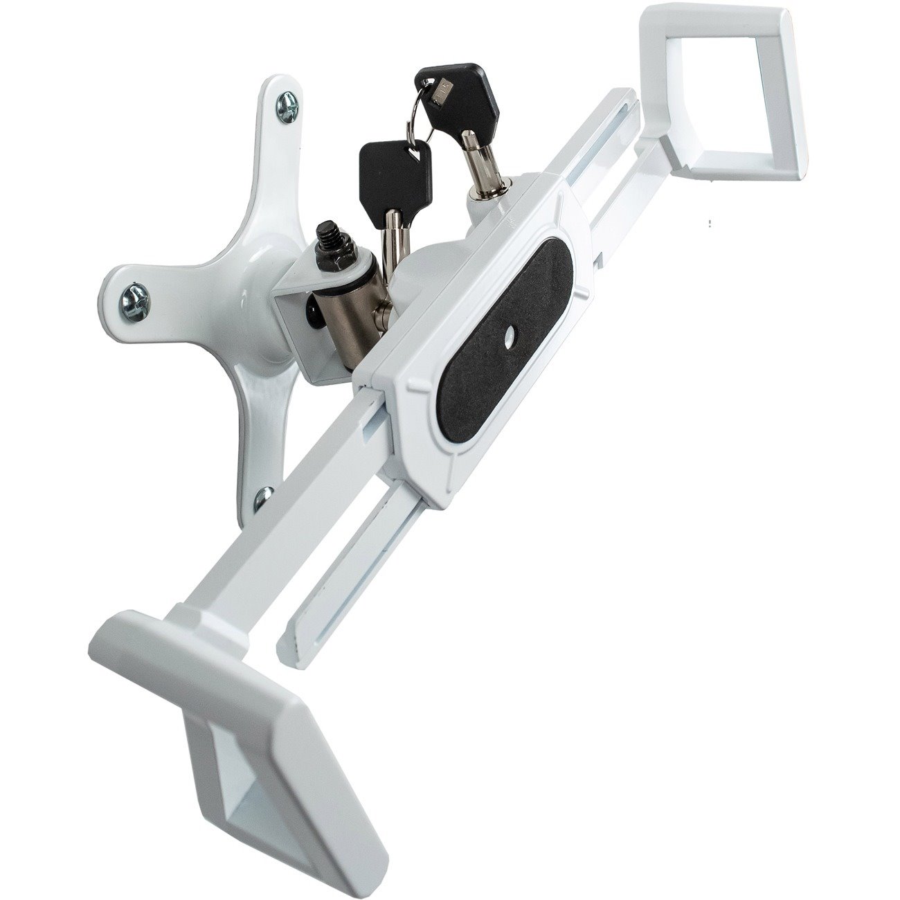 CTA Digital Security VESA and Wall Mount for 7-14 Inch Tablets, Including the iPad 10.2-Inch (7th/ 8th/ 9th Gen.), White