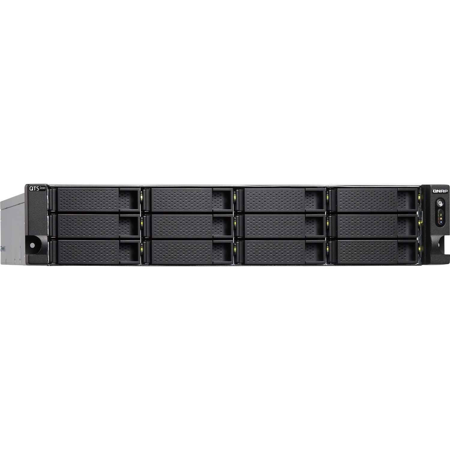 QNAP TS-h1283XU-RP-E2236-128G 12 x Total Bays SAN/NAS Storage System - 5 GB Flash Memory Capacity - Intel Xeon E-2236 Hexa-core (6 Core) 3.40 GHz - 128 GB RAM - DDR4 SDRAM - 2U Rack-mountable