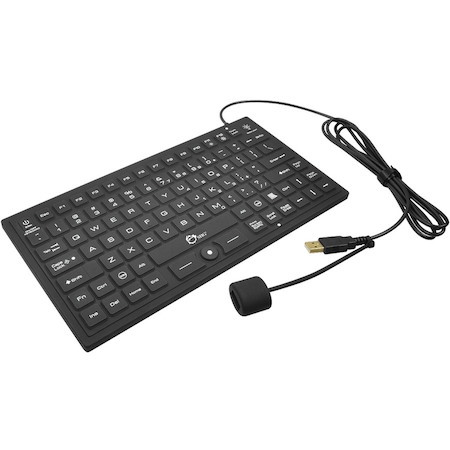 SIIG Industrial/Medical Grade Washable Backlit Keyboard with Pointing Device