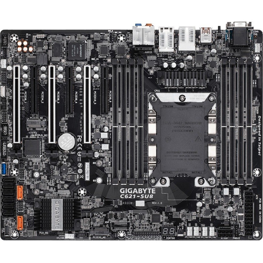 GIGABYTE C621-SU8 Server Motherboard - Intel C621 Chipset - Socket P LGA-3647 - ATX