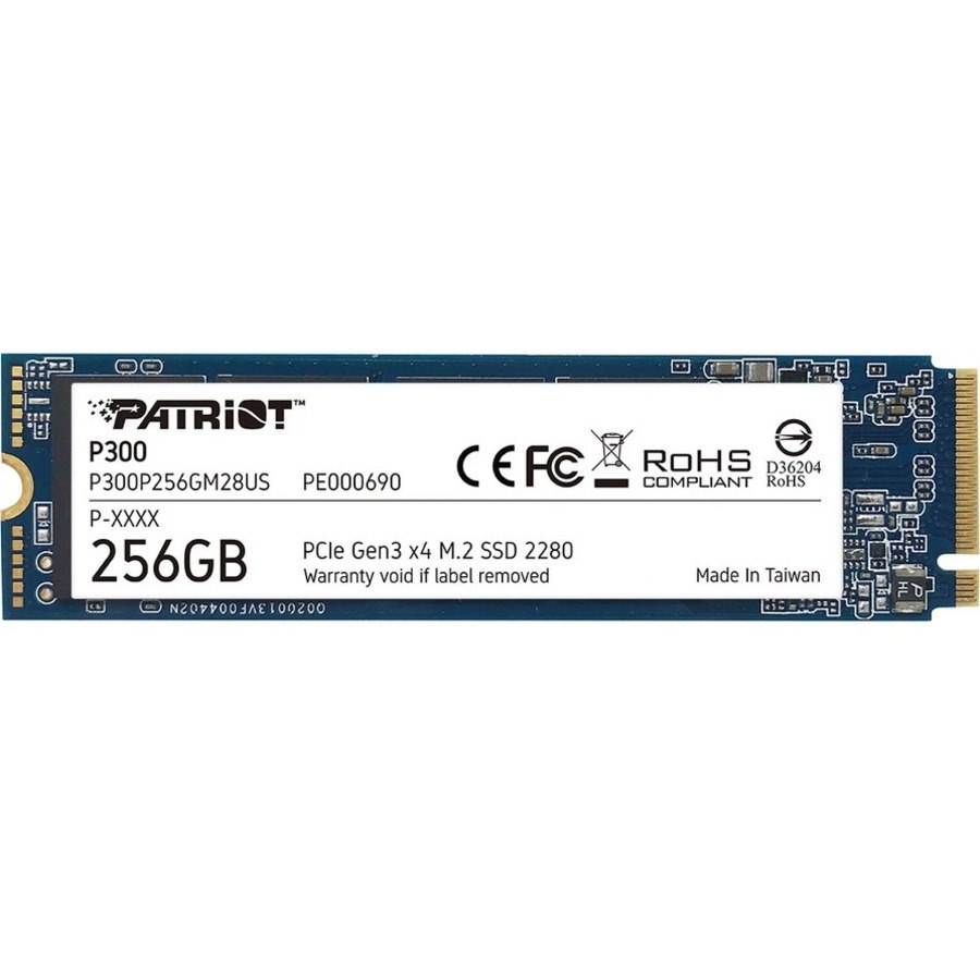 Patriot Memory P300 256 GB Solid State Drive - M.2 2280 Internal - PCI Express NVMe (PCI Express NVMe 3.0 x4)