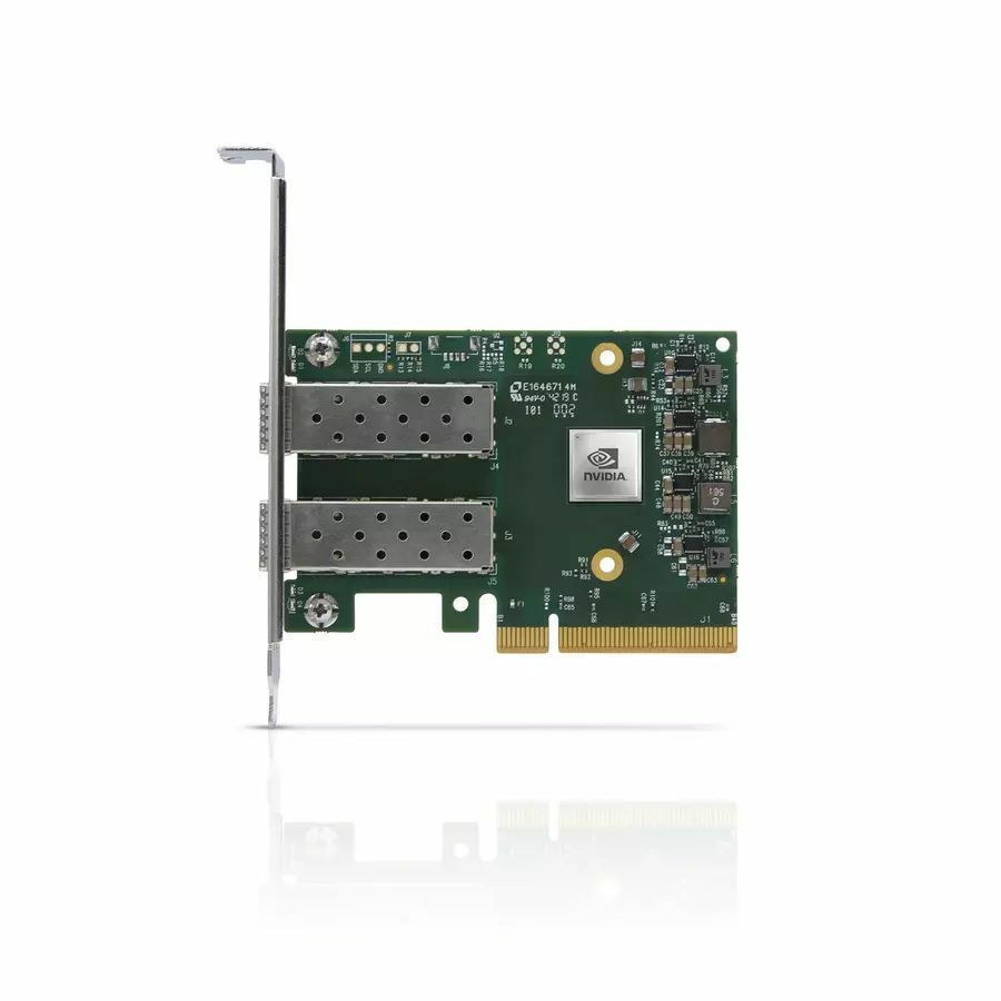 Nvidia Connectx-6 LX En Adapter,25Gbe, Sfp28(2),Pcie 4.0 X8,Secure Boot, No Crypto, Tall B