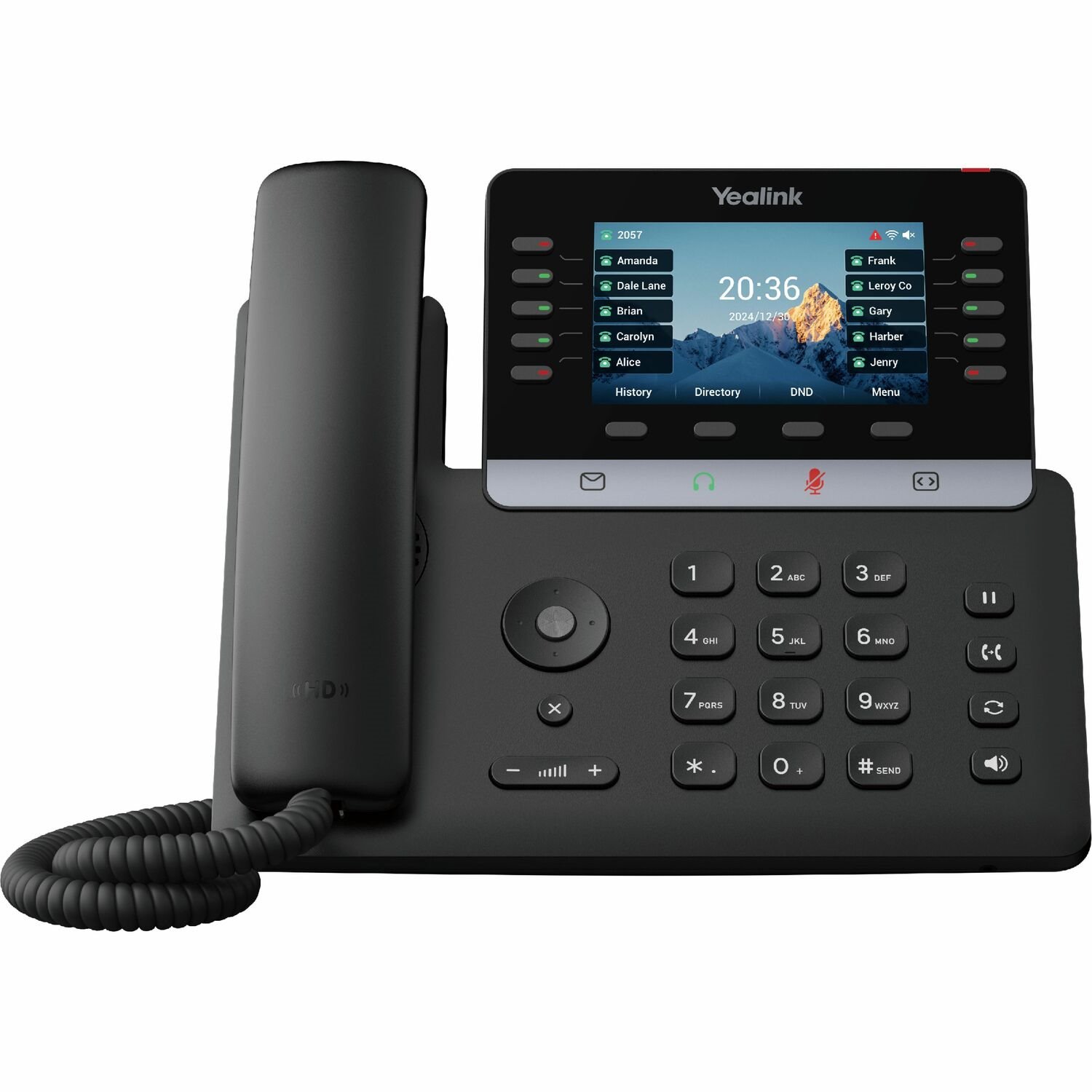 Yealink (Sip-T74u) 16 Line Ip Phone With Handset, 4.3" LCD Screen