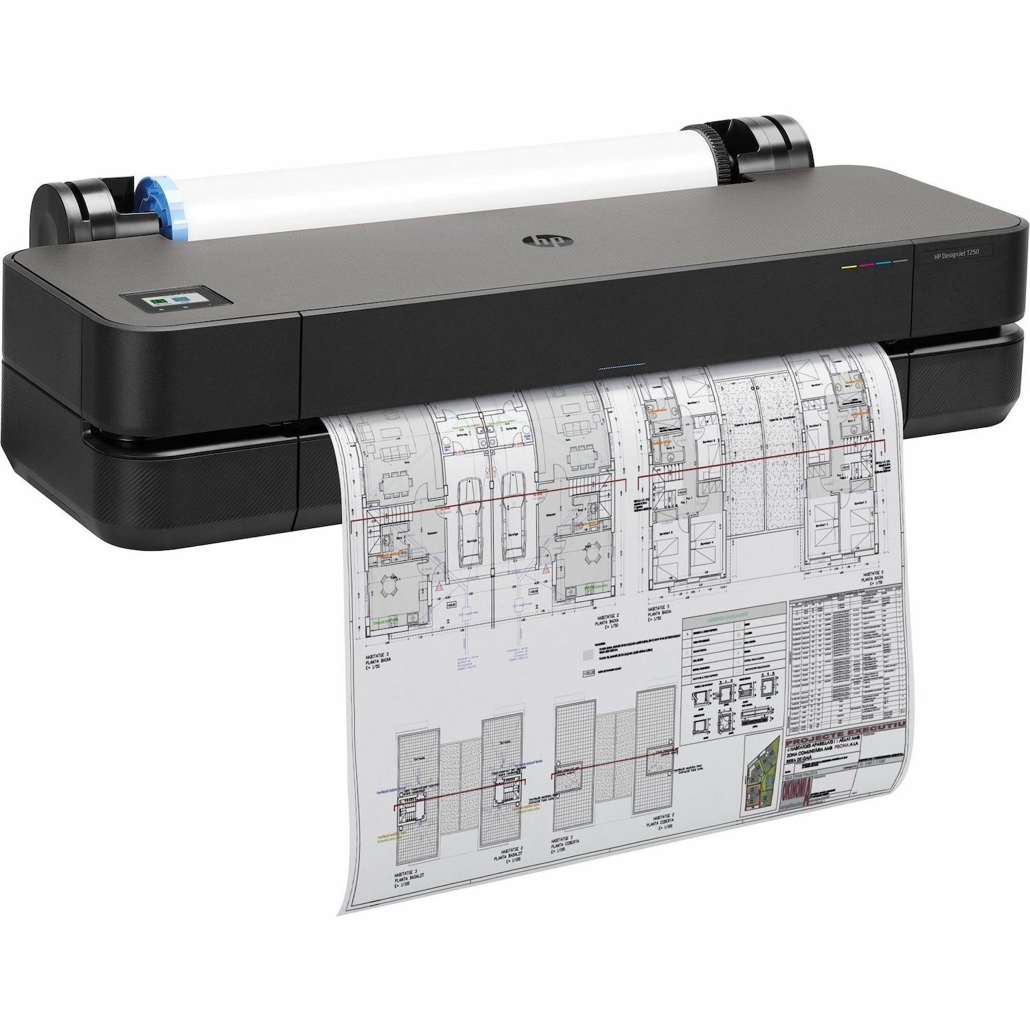 HP Designjet T250 A1 Inkjet Large Format Printer - Includes Printer - 24" Print Width - Color