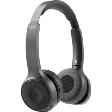 Cisco Wired/Wireless Over-the-head Stereo Headset - Carbon Black