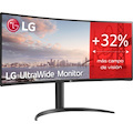 LG Ultrawide 34WP75C-B 34" Class WQHD Curved Screen LCD Monitor - 21:9 - Matte Black, Glossy Black