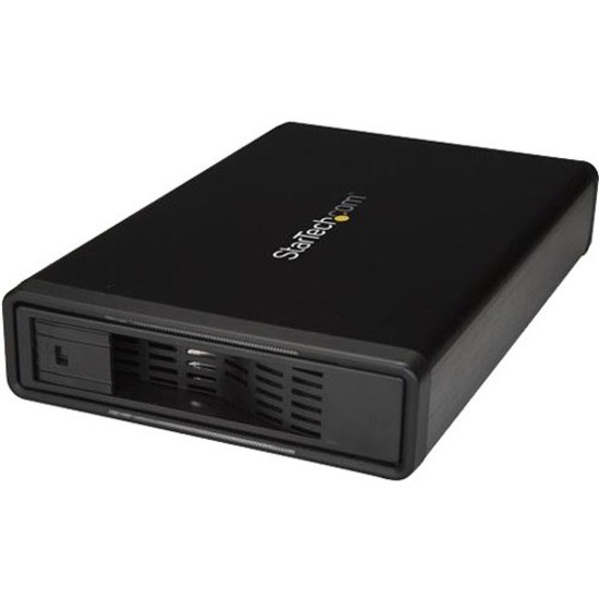 StarTech.com eSATA Enclosure - Hard Drive Enclosure for 3.5in SATA HDD - USB 3.0 / eSATA - Trayless - External HDD Enclosure - Metal