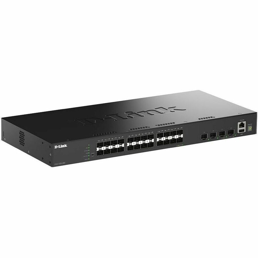 DLink 24 Ports Gigabit SFP For Downlink 4 Ports 10G SFP+ For Uplink, 6KV Surge Protect