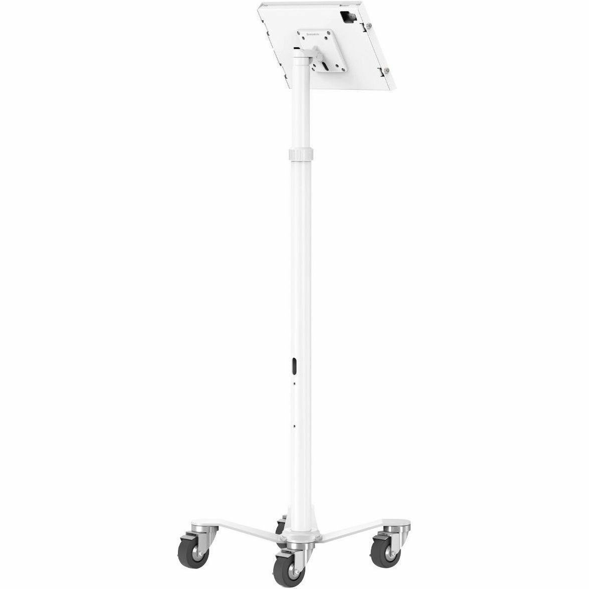 MacLocks iPad Pro M4/iPad Air M2 2024 Enclosure Medical Rolling Cart - Apex Rise Freedom