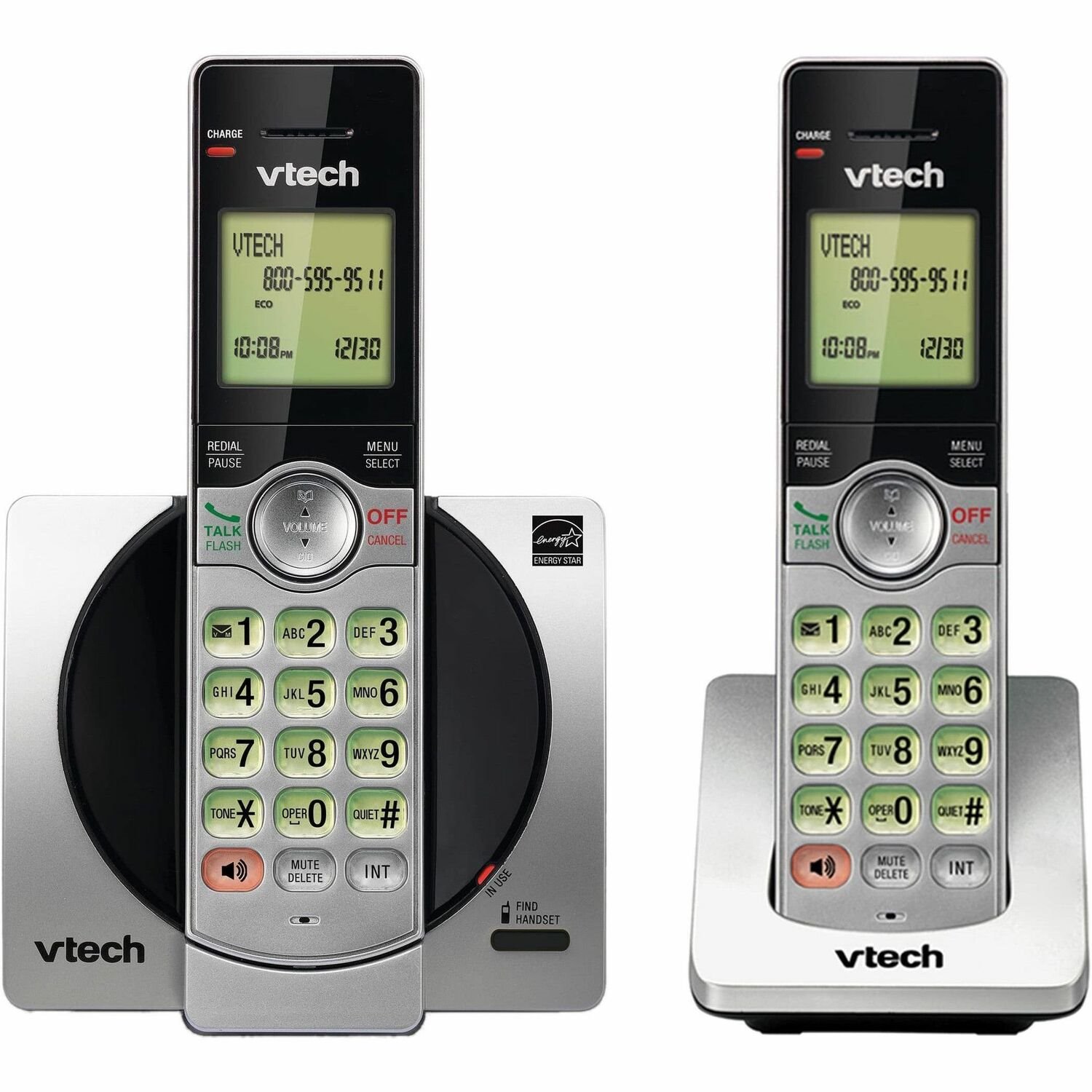 VTech CS6919-2 DECT 6.0 Cordless Phone - Wall Mountable, Desktop