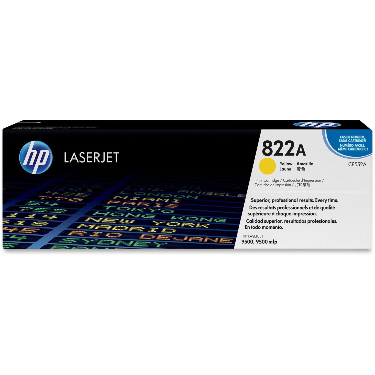 HP 822A Original Laser Toner Cartridge - Yellow - 1 Each