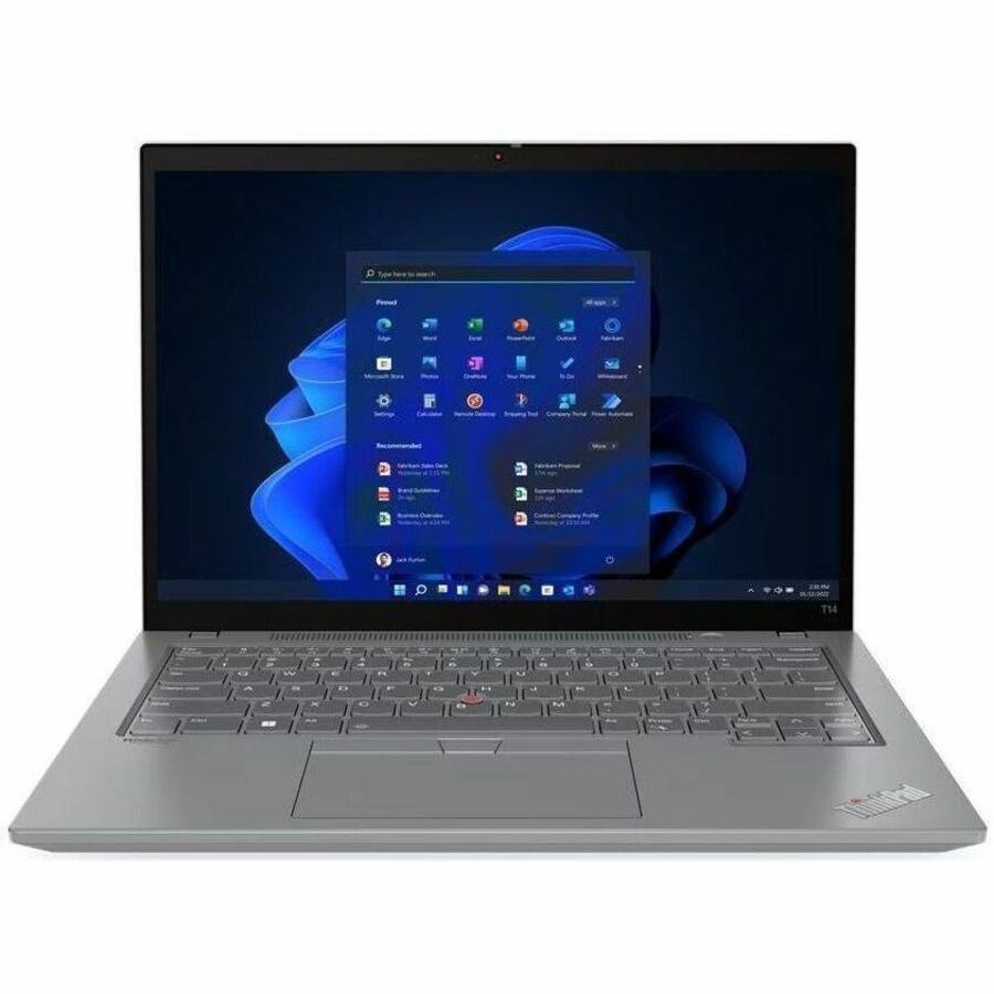 Lenovo ThinkPad T14 Gen 3 21AH000VUS 14" Touchscreen Notebook - WUXGA - Intel Core i7 12th Gen i7-1260P - 16 GB - 512 GB SSD - English Keyboard - Storm Gray