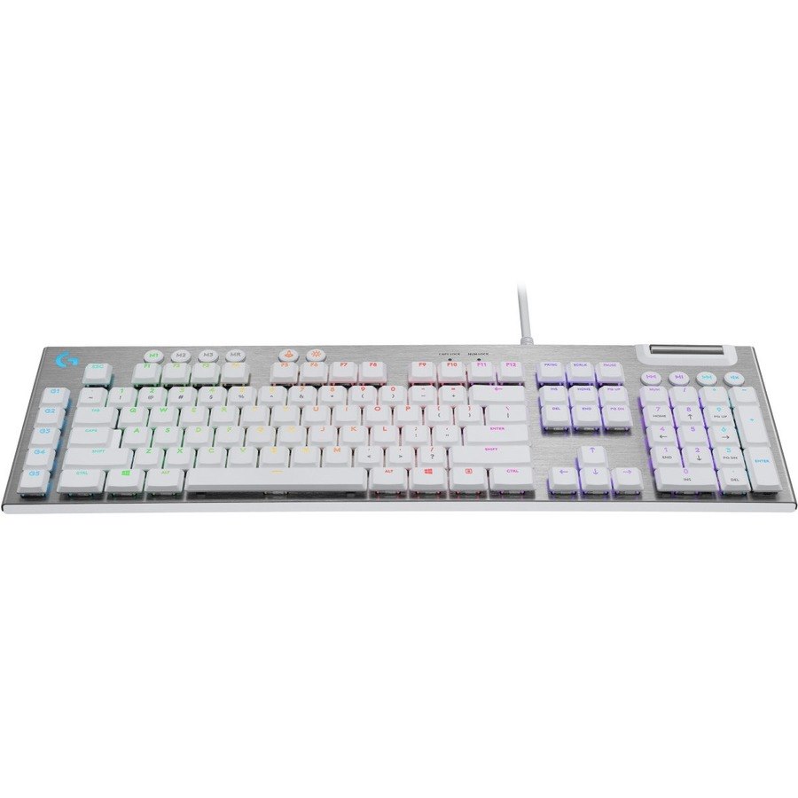 Logitech G G815 Gaming Keyboard - Cable Connectivity - USB Interface - English (UK) - QWERTY Layout - White