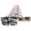 StarTech.com 4 Port RS232 Mini PCI Express Serial Card w/ 16650 UART