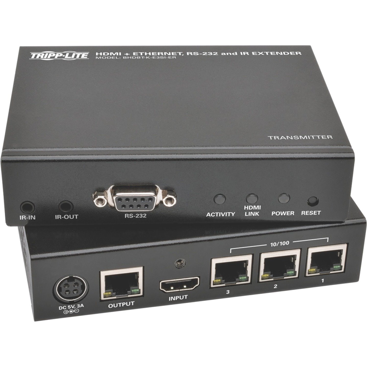 Eaton Tripp Lite Series HDBaseT HDMI over Cat5e/6/6a Extender Kit with Ethernet, Serial and IR Control, 1080p, Up to 500 ft. (152 m), TAA