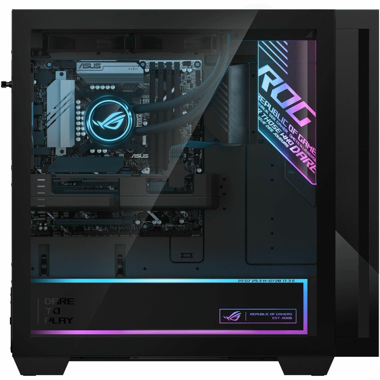 Asus ROG G700 G700TF-XS987 Gaming Desktop Computer - Intel Core Ultra 9 285K - 32 GB - 2 TB SSD - Black