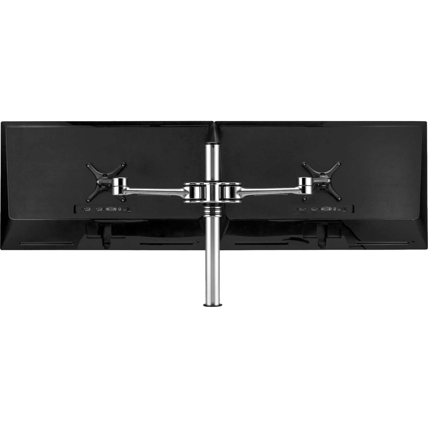 Atdec dual monitor desk mount - Flat and curved monitors up to 32in - VESA 75x75, 100x100