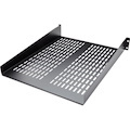 StarTech.com 2U 22in Vented Rack Mount Shelf - Fixed 22 inch Deep antilever Rackmount Tray for Server Rack Cabinet Shelf - 50lbs / 23kg