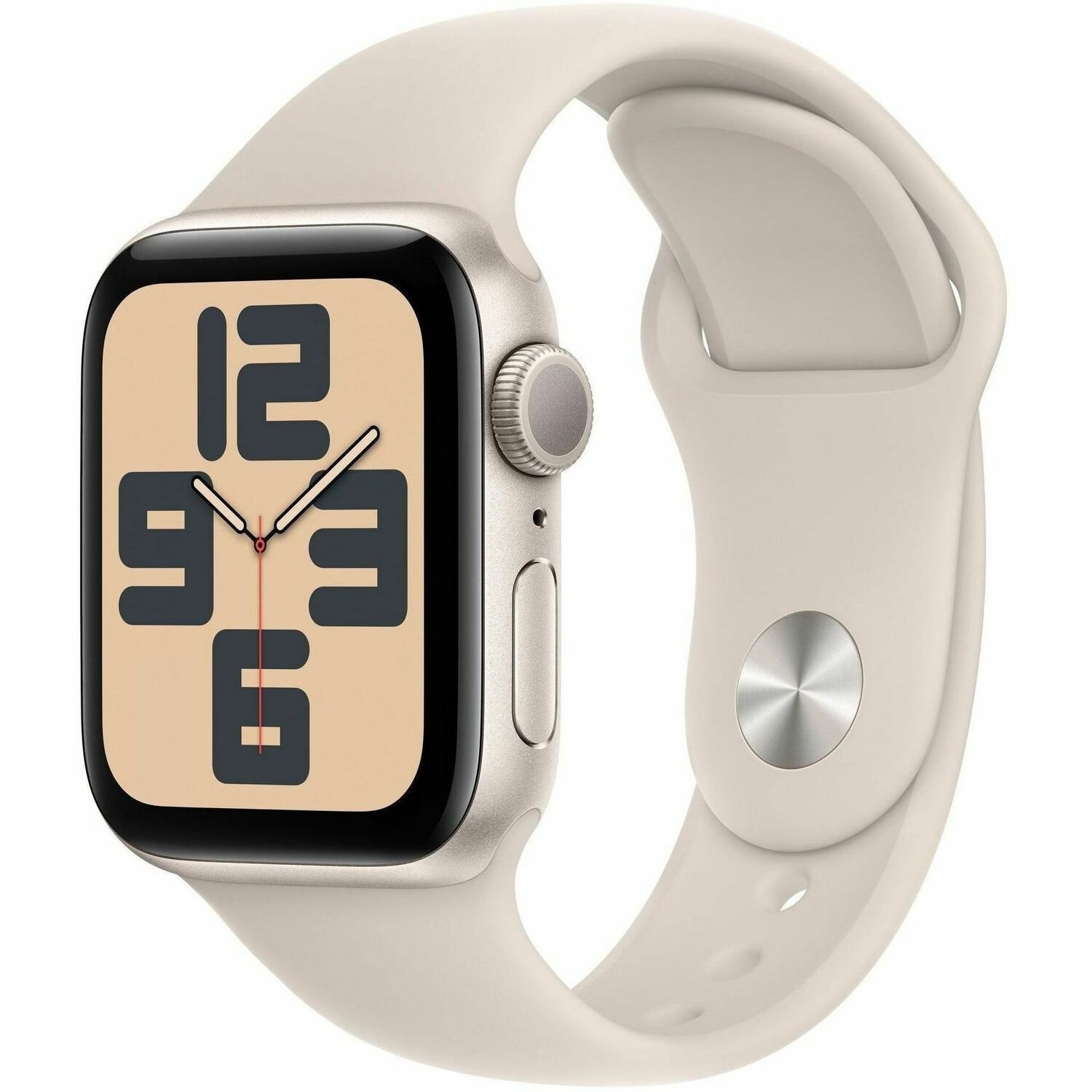Apple Watch SE Smart Watch - 40 mm Case Height - 34 mm Case Width - Starlight Case Color - Starlight Band Color - Aluminium Case Material - Wireless LAN