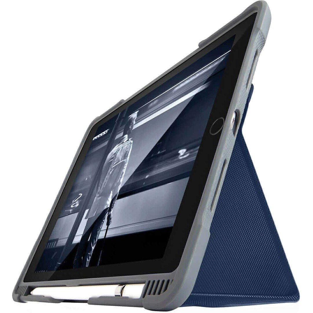 STM Goods Dux Plus Duo Carrying Case (Folio) for 9.7" Apple iPad (5th Generation), iPad (6th Generation) Tablet - Midnight Blue