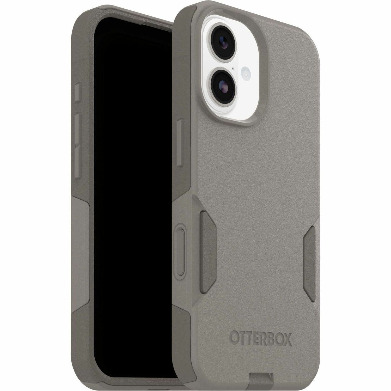 OtterBox Commuter Series - Back Cover For Mobile Phone - MagSafe Compatibility - Polycarbonate, Thermoplastic Elastomer (Tpe) - Grey Comfort (Beige) - For Apple iPhone 17
